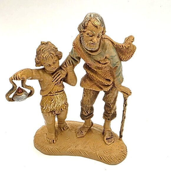 Vintage Fontanini Heirloom Depose Made Italy 1983 Small Nativity Figures 9 pcs - Picture 8 of 16